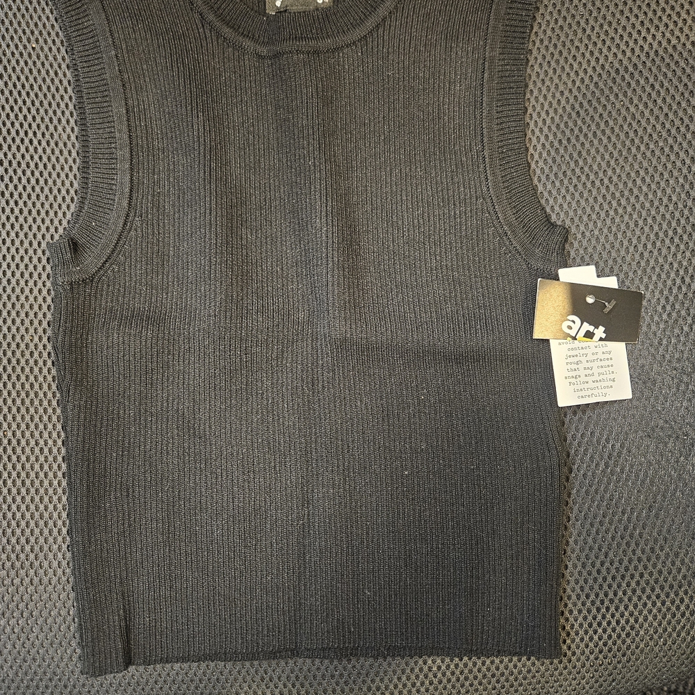 art class Black Sleeveless Sweater